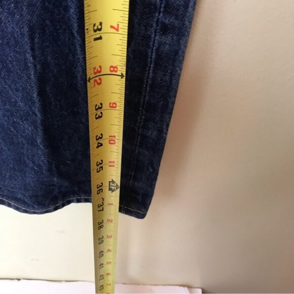 Levi’s 511 Red Tab Jeans Straight Leg Dark Wash Denim Zipper Fly Pockets 31 32L - Picture 13 of 14